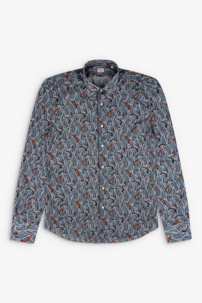 xacus Hemd Herren Xacus Regular Muster 100% Baumwolle kragen Italienisch Lange Ärmel Valentinstagsangebot
