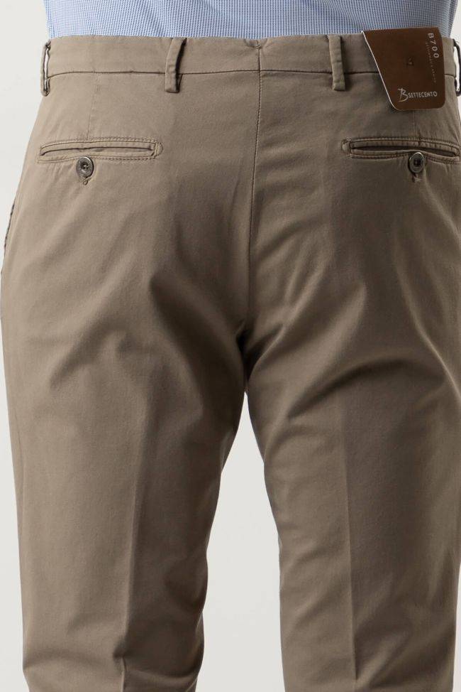 b-settecento Hose Herren B-Settecento Chinos Slim Einfarbig 97% Baumwolle 3% elastan Riesige Ersparnisse