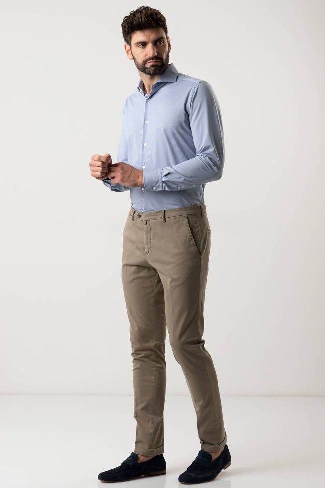 b-settecento Hose Herren B-Settecento Chinos Slim Einfarbig 97% Baumwolle 3% elastan Riesige Ersparnisse