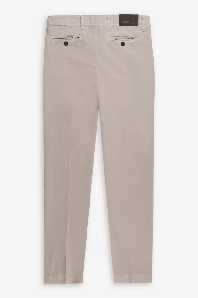 moro Hose Herren Moro Chinos Slim Einfarbig 66% polyester 34%linen Bis zu 50% Rabatt