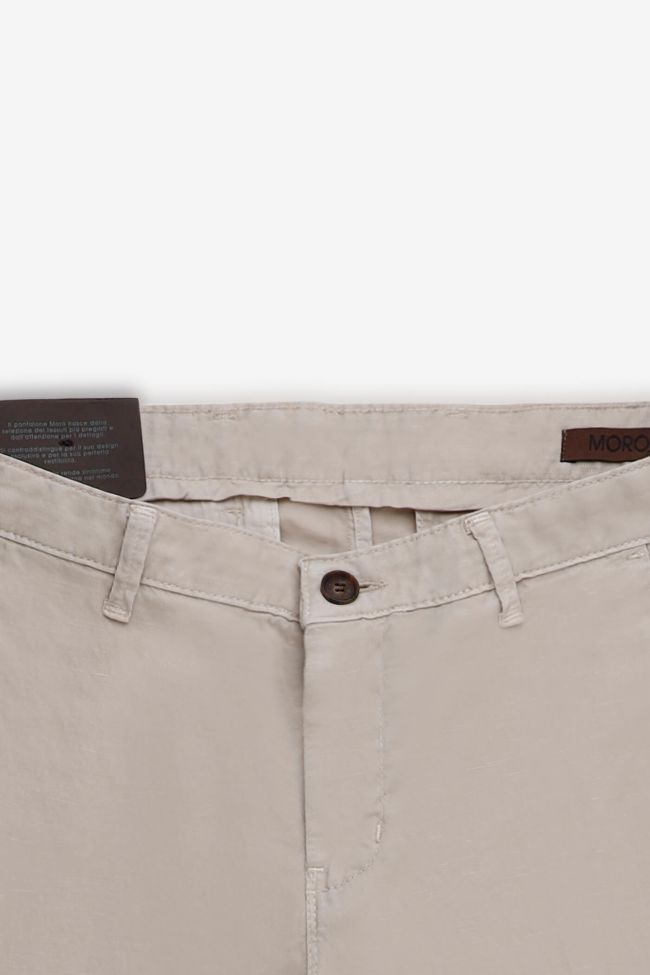 moro Hose Herren Moro Chinos Slim Einfarbig 66% polyester 34%linen Bis zu 50% Rabatt
