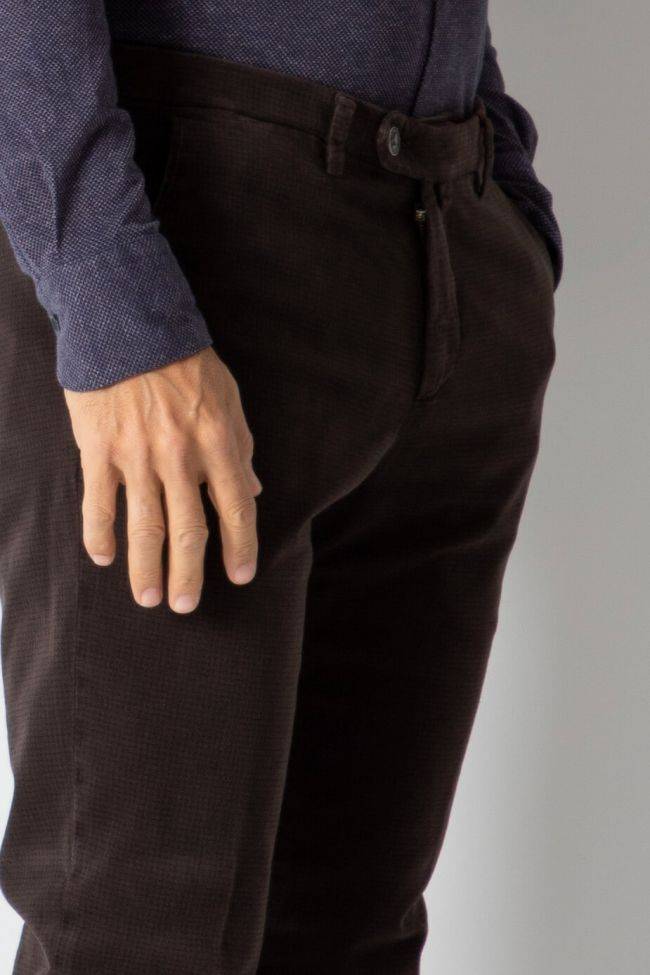 b-settecento Hose Herren B-Settecento Chinos Slim Halb Unifarben 97% Baumwolle 3% elastan Cyber Monday