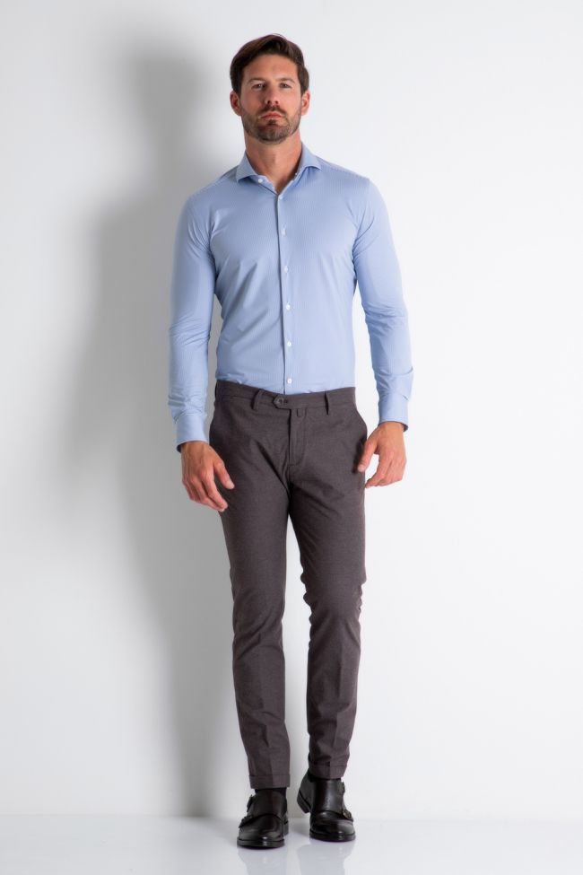 b-settecento Hose Herren B-Settecento Chinos Slim Halb Unifarben 98% cotton 2% ea Weihnachtsangebot