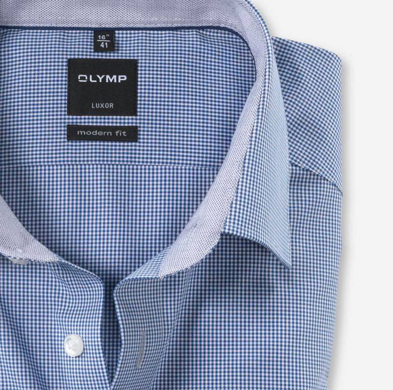 olymp Hemd Herren Olymp Classic Bügelfreie Karo kragen Italienisch Lange Ärmel Zeitlich begrenztes Angebot