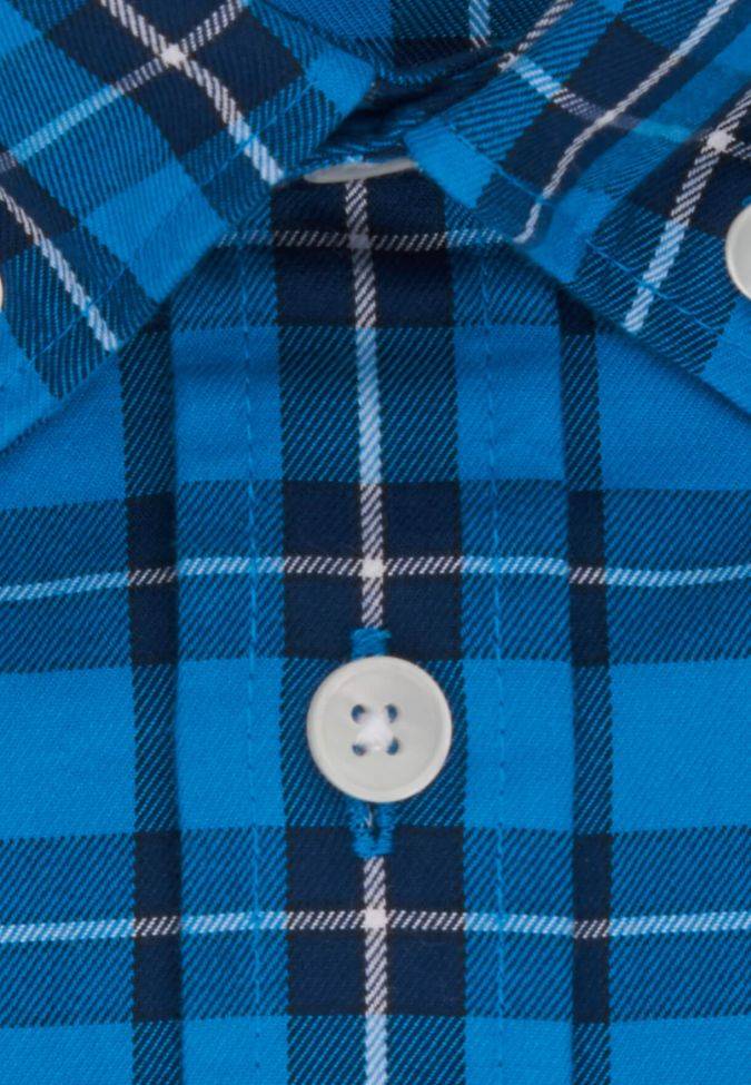 seidensticker Hemd Herren Seidensticker Regular Bügelfreie Karo kragen Button-Down Kurze Ärmel Blitzangebot
