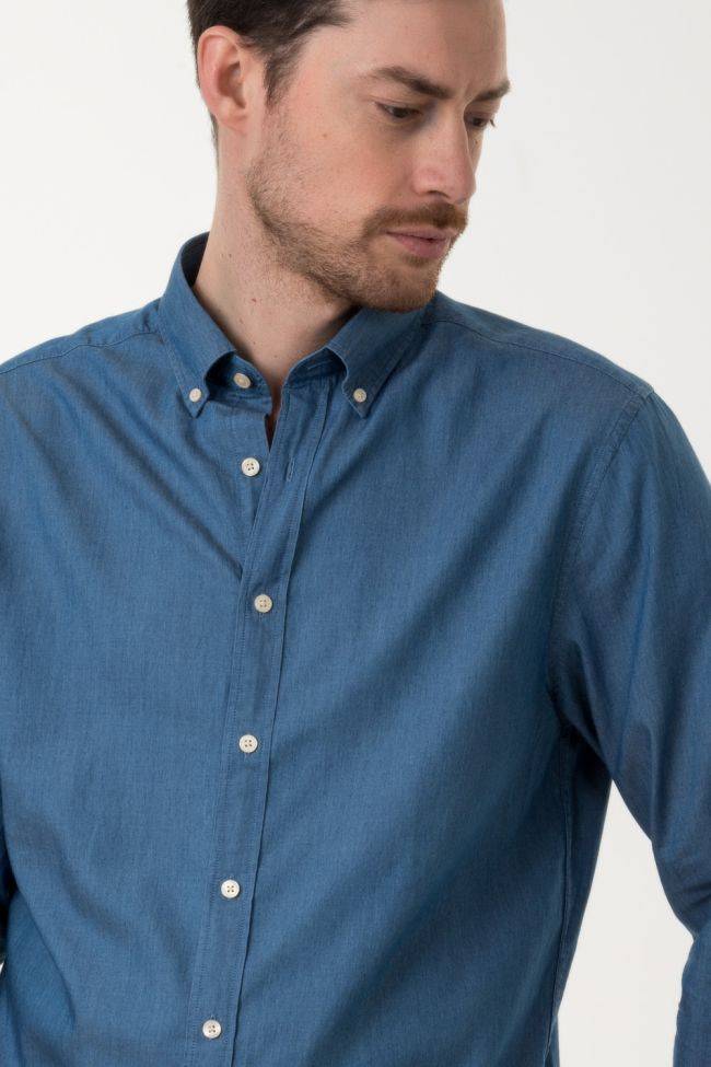 gant Hemd Herren Gant Regular Einfarbig 100% Baumwolle kragen Button-Down Lange Ärmel Bis zu 55% Rabatt
