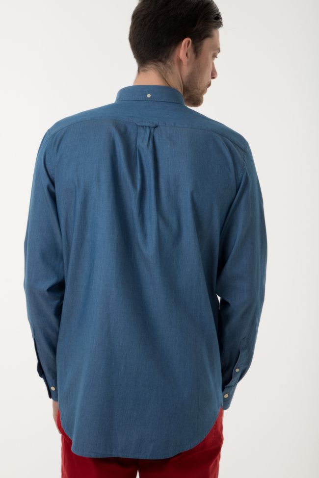 gant Hemd Herren Gant Regular Einfarbig 100% Baumwolle kragen Button-Down Lange Ärmel Bis zu 55% Rabatt
