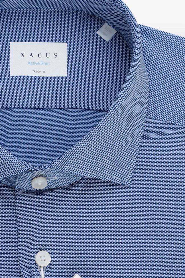 xacus Hemd Herren Xacus Regular Halb Unifarben 86% polyamide 14% elastane kragen Französisch Lange Ärmel Speichern exportieren