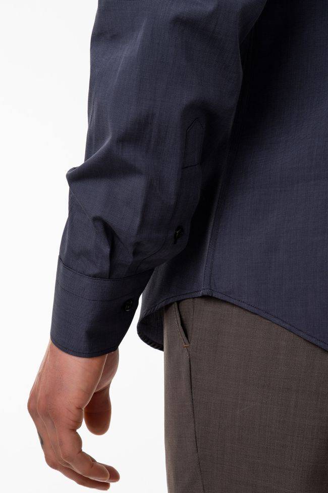 aplomb Hemd Herren Aplomb Regular Einfarbig 100% Baumwolle kragen Button-Down Lange Ärmel Angebote
