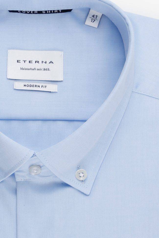 eterna Hemd Herren Eterna Classic Bügelfreie Einfarbig 100% Baumwolle kragen Button-Down Lange Ärmel Flash Sale