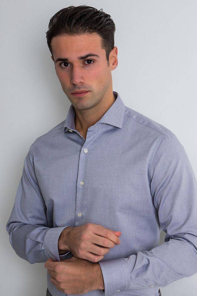 ingram Hemd Herren Ingram Slim Bügelfreie Karo 100% Baumwolle kragen Französisch Lange Ärmel Begrenztes Angebot