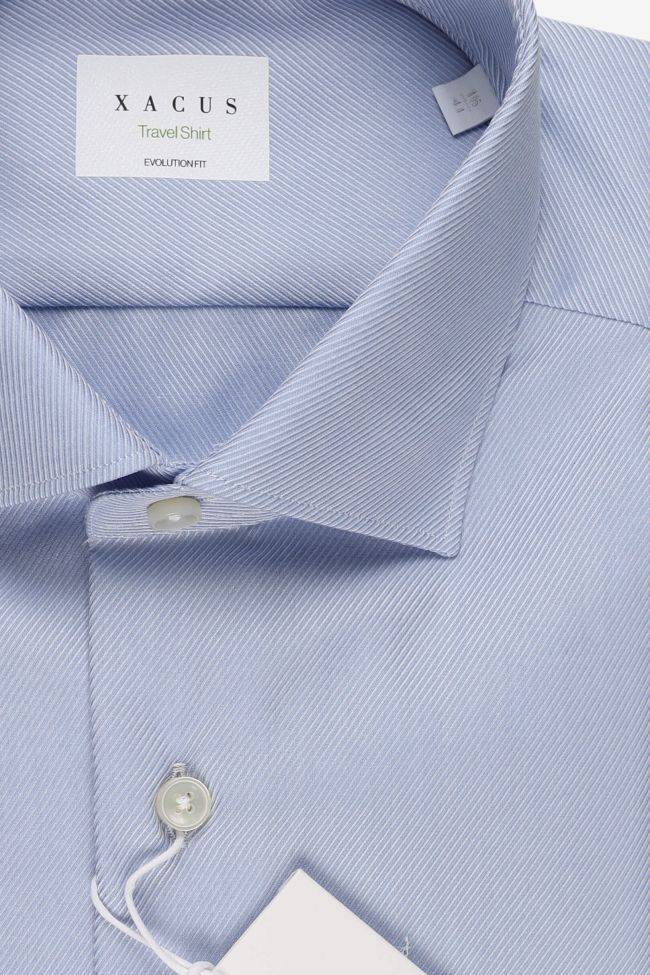 xacus Hemd Herren Xacus Classic Bügelfreie Einfarbig 100% Bio-Baumwolle kragen Französisch Lange Ärmel Exklusivangebot