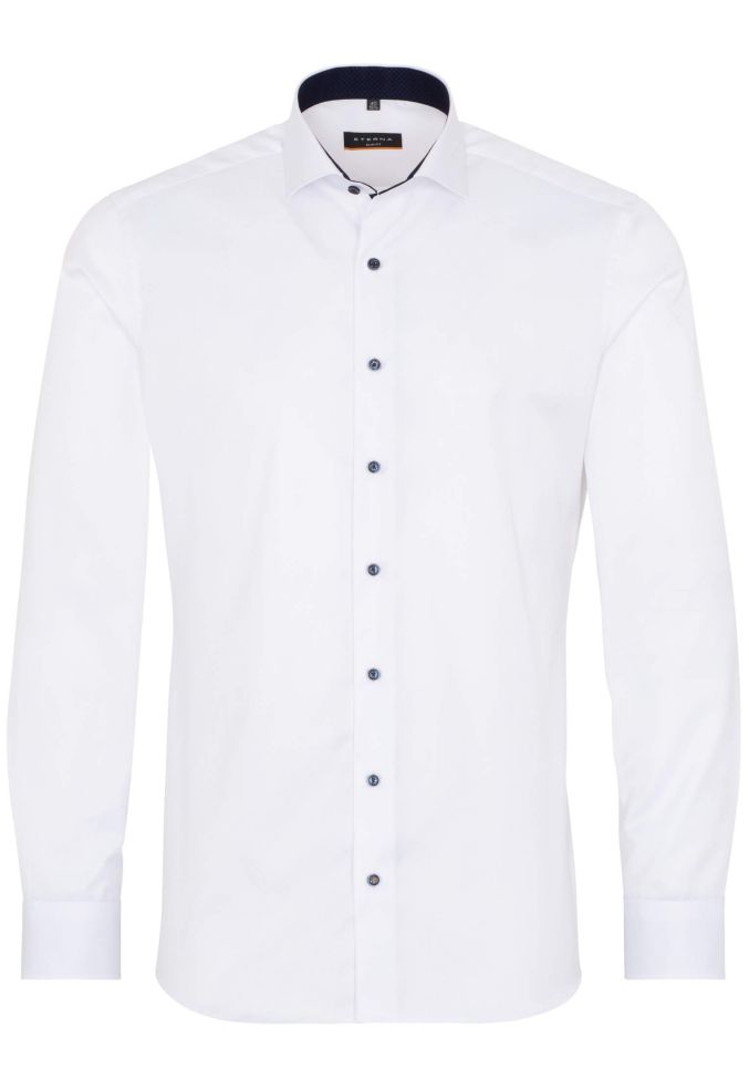 eterna Hemd Herren Eterna Slim Bügelfreie kragen Französisch Lange Ärmel Top Angebot