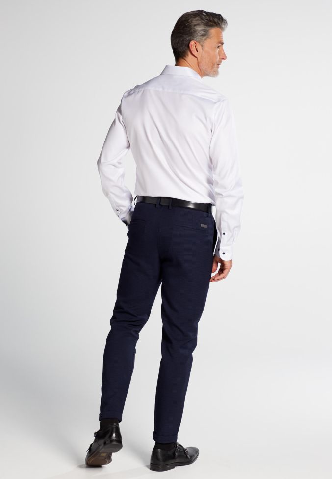eterna Hemd Herren Eterna Slim Bügelfreie kragen Französisch Lange Ärmel Top Angebot