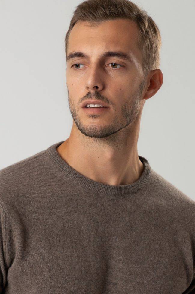 privati firenze Strickwaren Herren Privati Firenze Rundhalsausschnitt Slim Einfarbig 100% Kaschmir Riesige Rabatte