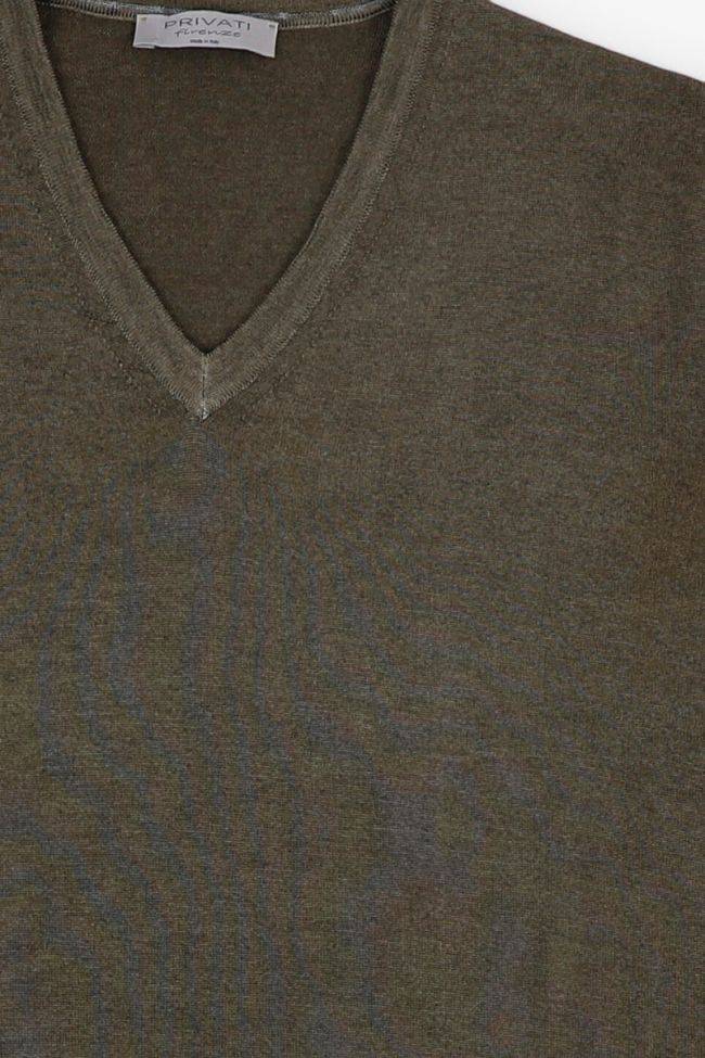 privati firenze Strickwaren Herren Privati Firenze V-Ausschnitt Regular Einfarbig 100% Merinowolle Begrenzt auf 3 Tage