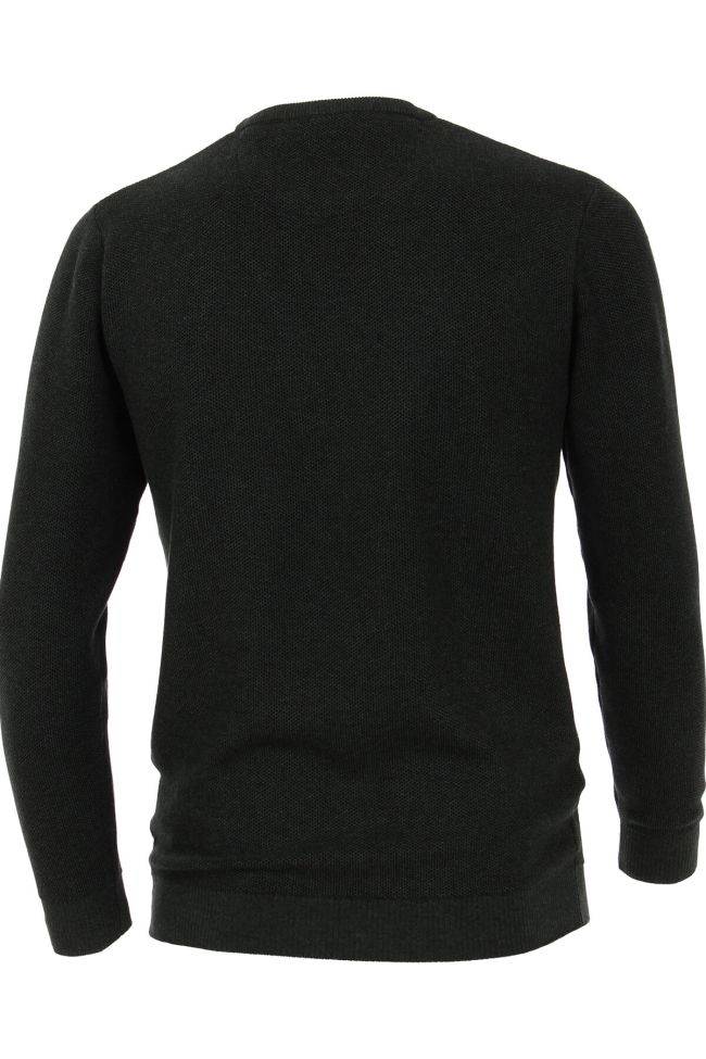 casamoda Strickwaren Herren Casamoda Rundhalsausschnitt Classic Einfarbig 100% Baumwolle Fabrikverkauf