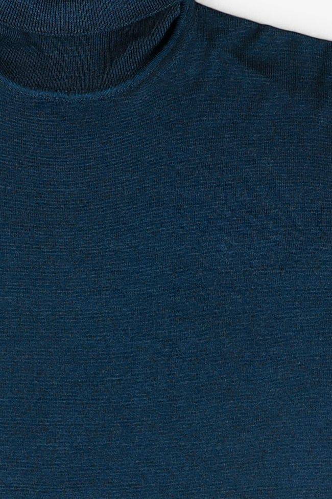 primo emporio Strickwaren Herren Primo Emporio hoher Kragen Slim Einfarbig 100% Wolle Sonderangebot
