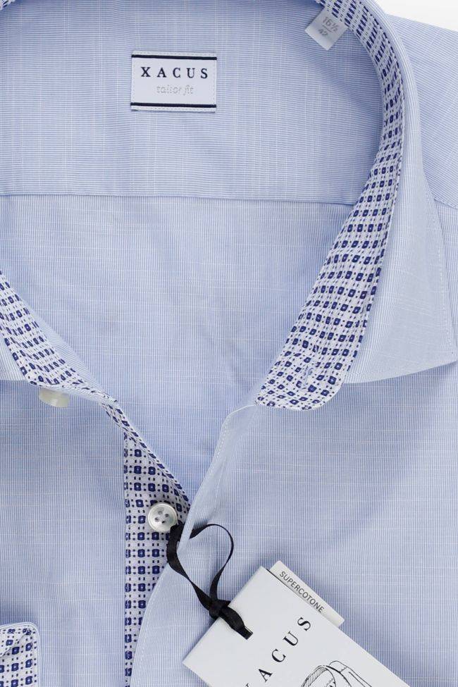 xacus Hemd Herren Xacus Regular Einfarbig 100% Baumwolle kragen Französisch Lange Ärmel Top Angebot