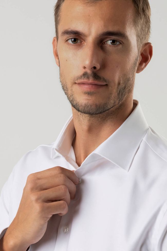 ingram Hemd Herren Ingram Slim Einfarbig 100% Baumwolle kragen Italienisch Lange Ärmel Bestseller