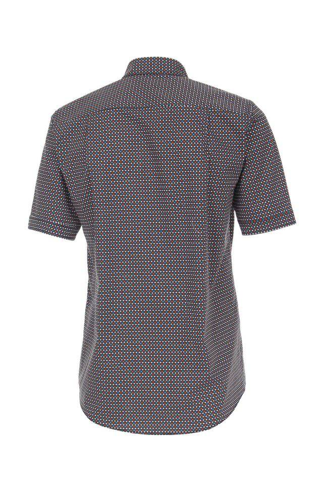 casamoda Hemd Herren Casamoda Comfort Muster kragen Button-Down Kurze Ärmel Tiefpreis