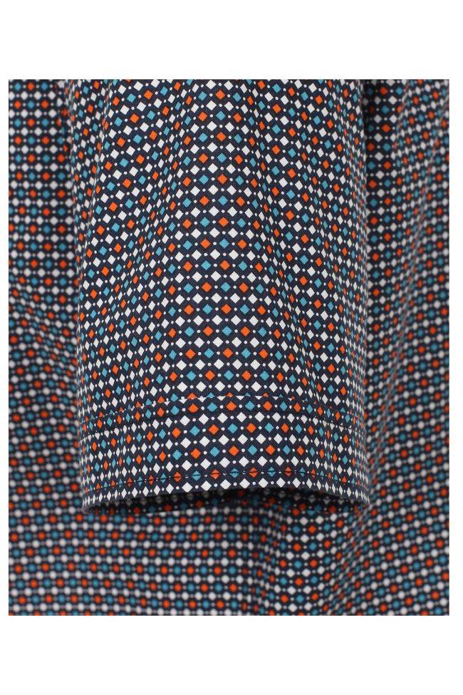 casamoda Hemd Herren Casamoda Comfort Muster kragen Button-Down Kurze Ärmel Tiefpreis