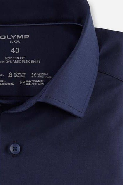 olymp Hemd Herren Olymp Classic Einfarbig kragen Französisch Kurze Ärmel Super Sparpreis