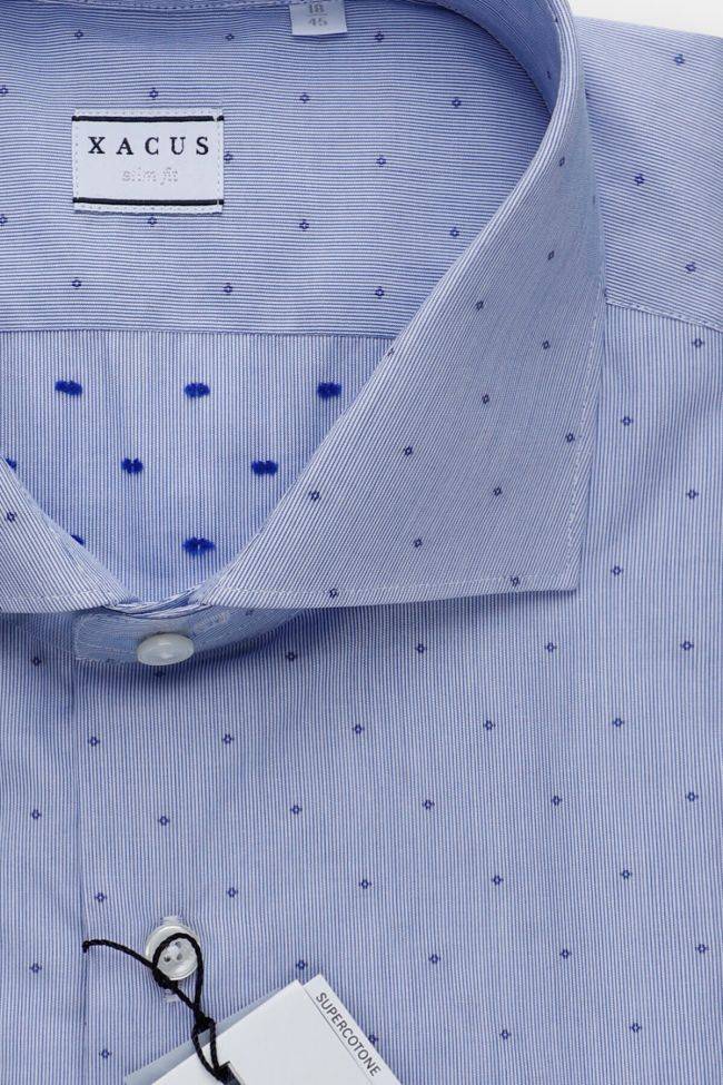 xacus Hemd Herren Xacus Slim Halb Unifarben 100% Baumwolle kragen Französisch Lange Ärmel Riesige Rabatte