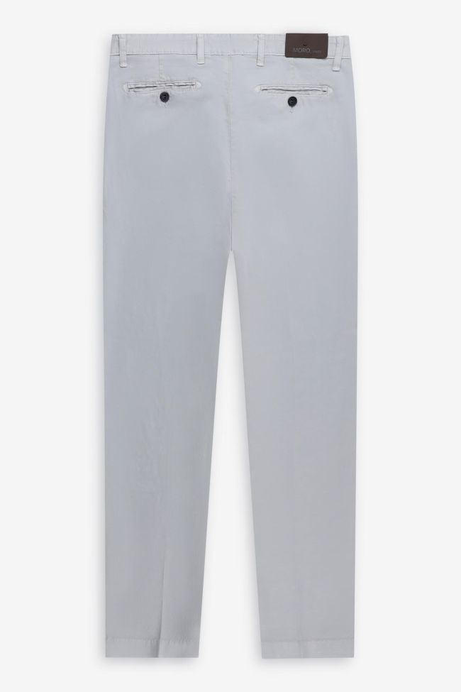 moro Hose Herren Moro Chinos Slim Einfarbig 66% polyester 34%linen Black Friday Preise