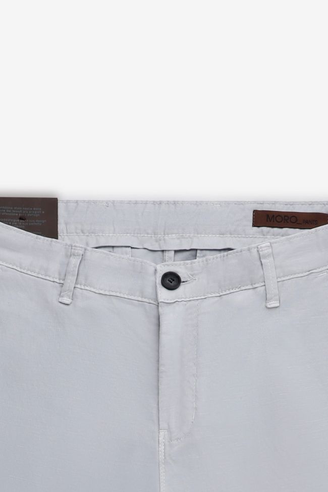 moro Hose Herren Moro Chinos Slim Einfarbig 66% polyester 34%linen Black Friday Preise