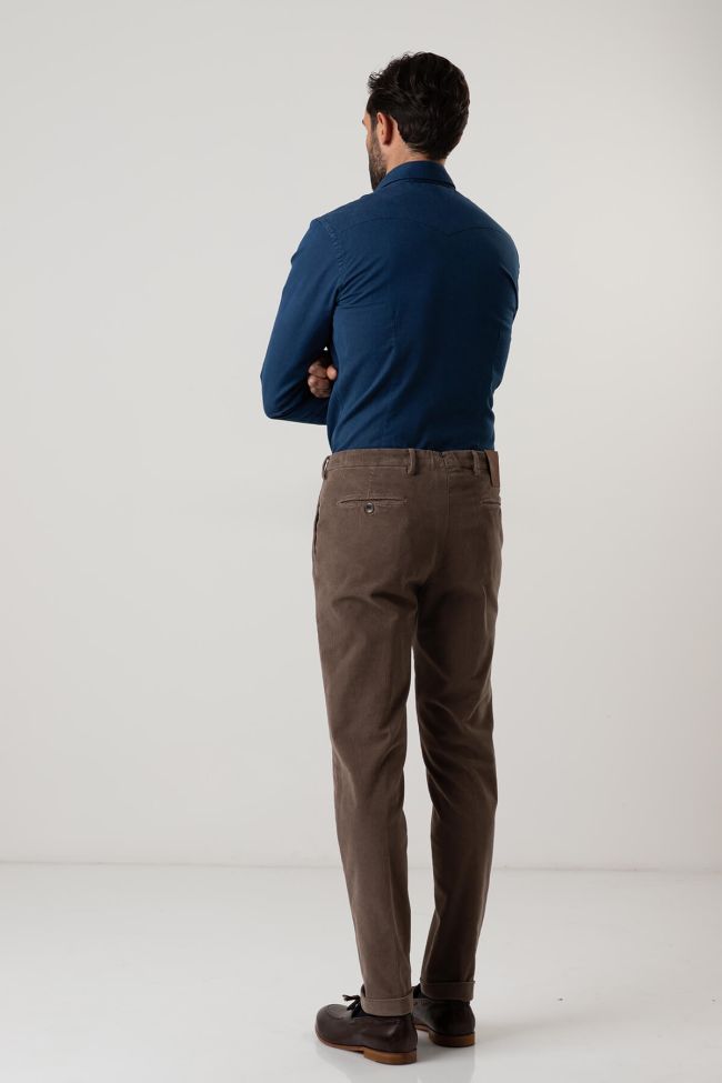 b-settecento Hose Herren B-Settecento Chinos Slim Einfarbig 98% cotton 2% elastan Im Verkauf