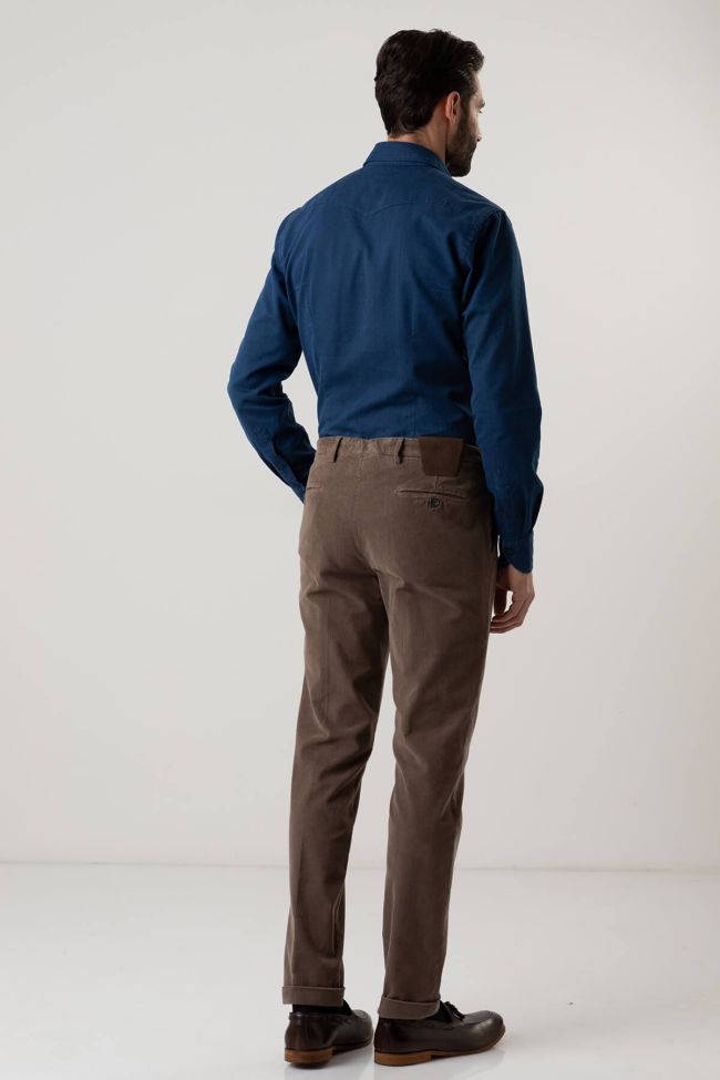 b-settecento Hose Herren B-Settecento Chinos Slim Einfarbig 98% cotton 2% elastan Im Verkauf