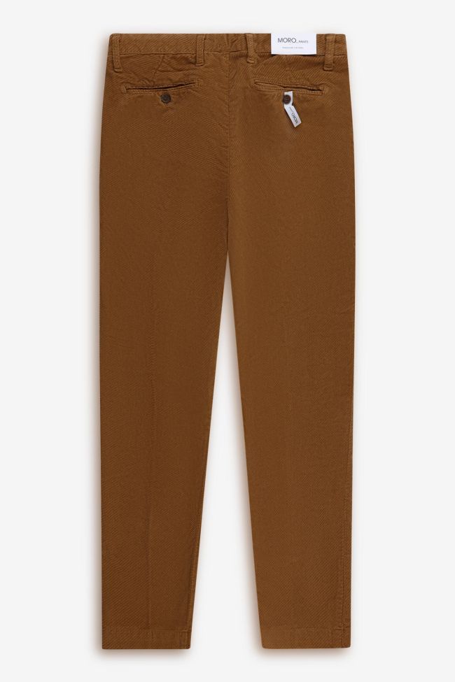 moro Hose Herren Moro Chinos Slim Einfarbig 98% cotton 2% ea Fabrik Onlineshop