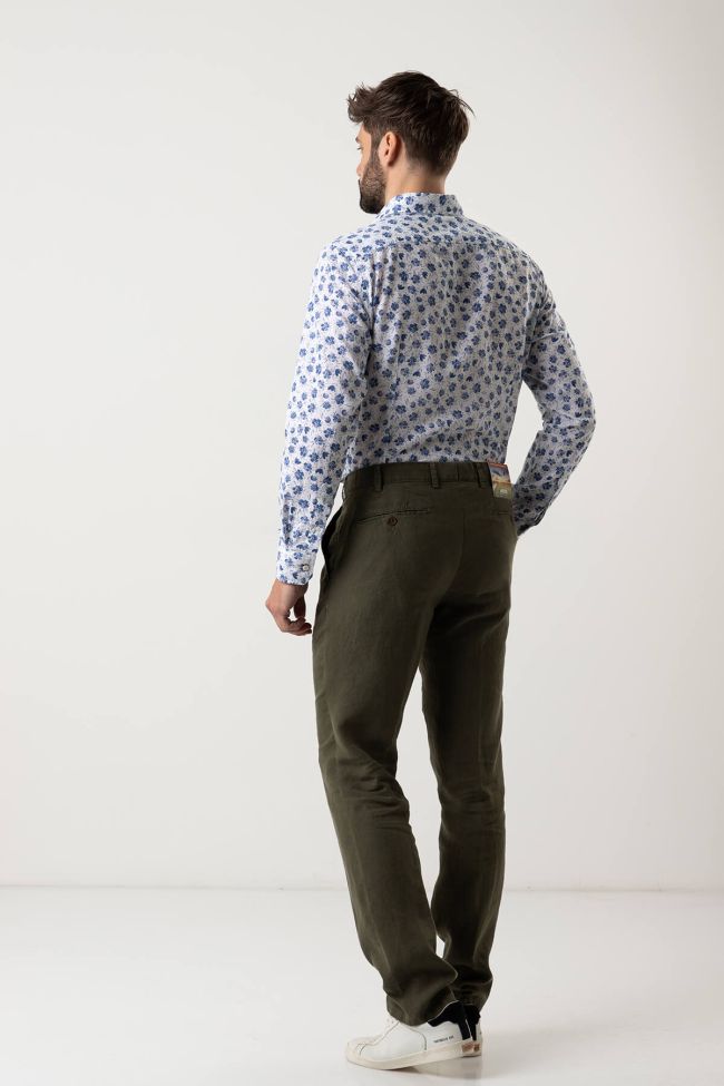 meyer Hose Herren Meyer Chinos Regular Einfarbig 100% Leinen Exklusivangebot