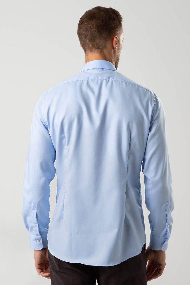 ingram Hemd Herren Ingram Slim Bügelfreie Einfarbig 100% Baumwolle kragen Italienisch Lange Ärmel Wochenangebot