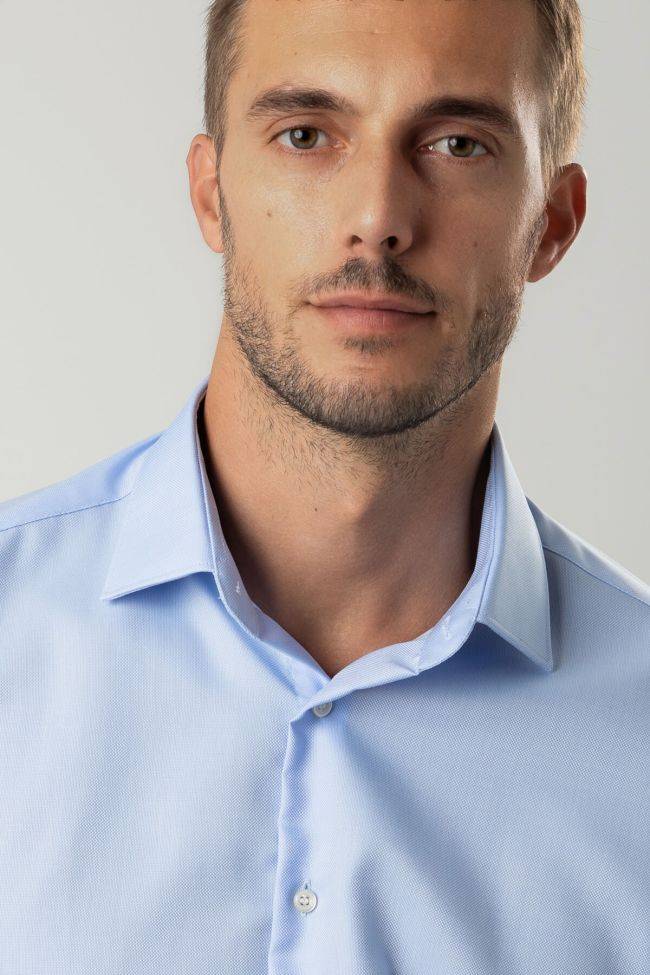 ingram Hemd Herren Ingram Slim Bügelfreie Einfarbig 100% Baumwolle kragen Italienisch Lange Ärmel Wochenangebot