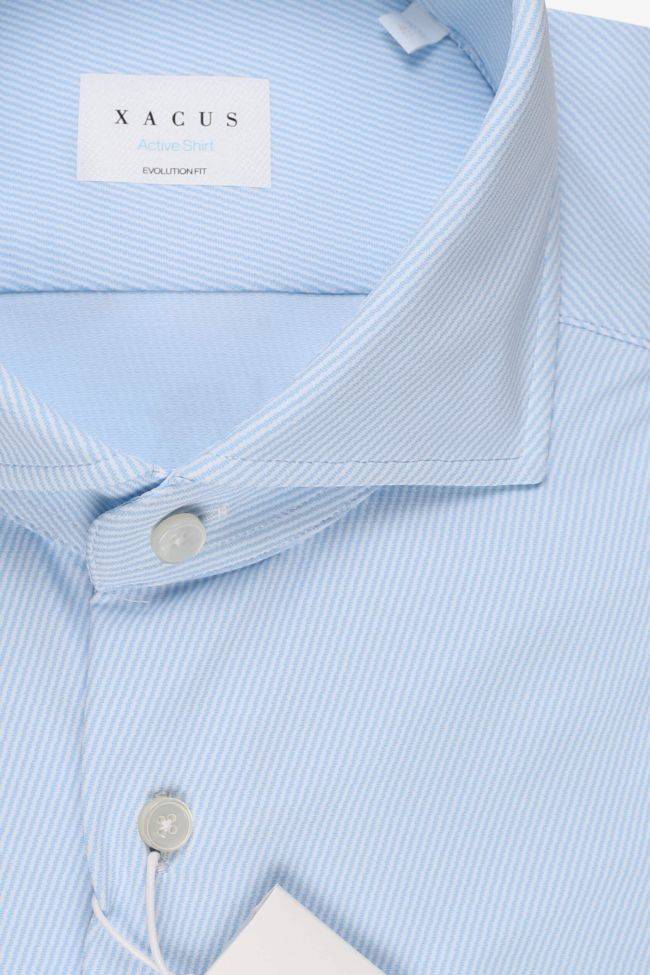 xacus Hemd Herren Xacus Classic Bügelfreie Streifen 86% poliammide 14% elastan kragen Französisch Lange Ärmel Neueste Stile