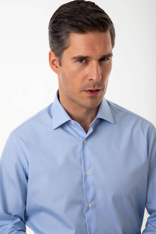ingram Hemd Herren Ingram Slim Bügelfreie Einfarbig 100% Baumwolle kragen Italienisch Lange Ärmel 50% Rabatt mit kostenlosem Versand