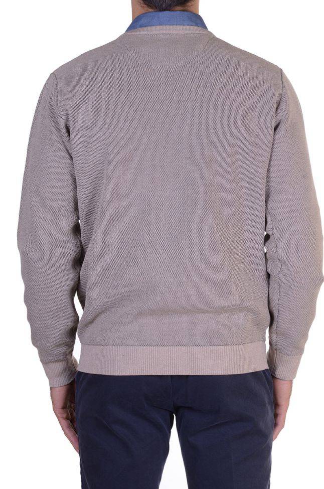 casamoda Strickwaren Herren Casamoda Rundhalsausschnitt Classic Einfarbig 100% winter cotton Online