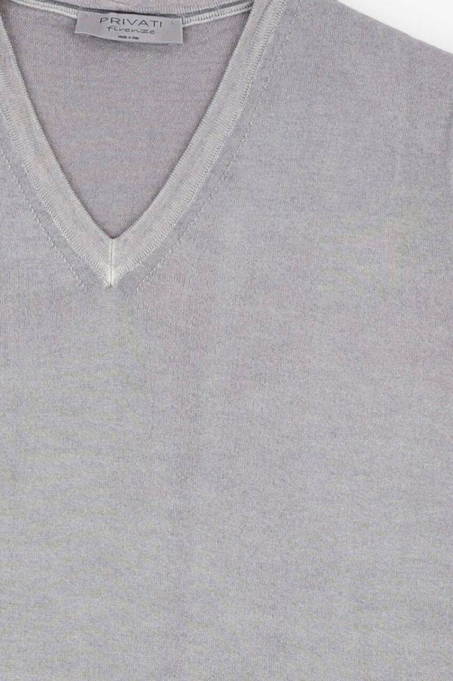 privati firenze Strickwaren Herren Privati Firenze V-Ausschnitt Regular Einfarbig 100% Merinowolle Angebote