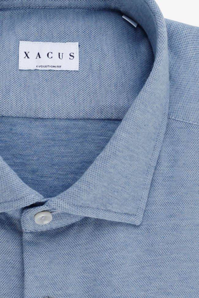 xacus Hemd Herren Xacus Classic Einfarbig 92% Baumwolle 8% lycra kragen Französisch Lange Ärmel Rabatt