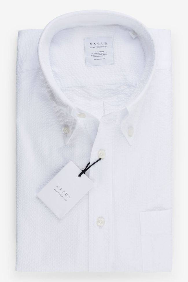 xacus Hemd Herren Xacus Regular Einfarbig 98% cotton 2% elastan kragen Button-Down Lange Ärmel Günstig kaufen