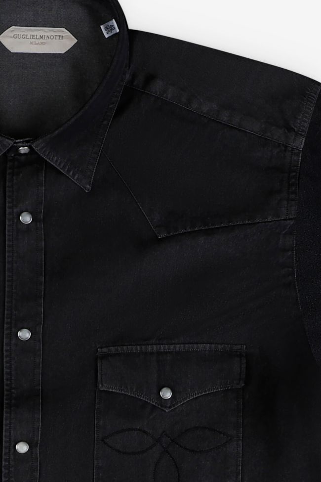 guglielminotti Hemd Herren Guglielminotti Regular Einfarbig 100% Baumwolle kragen Italienisch Lange Ärmel Flash Sale