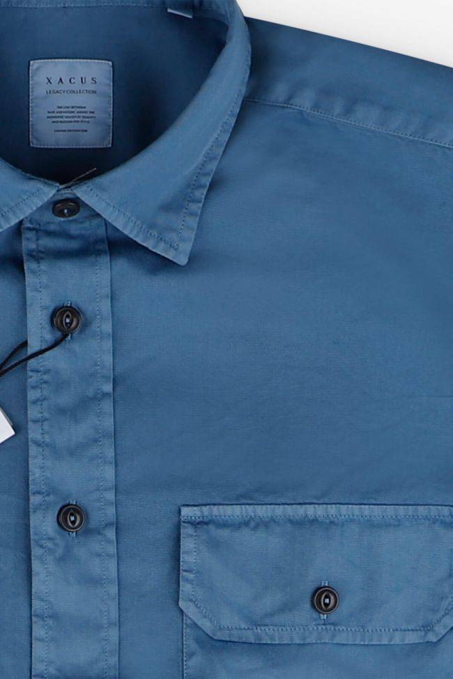 xacus Hemd Herren Xacus Regular Einfarbig 100% Baumwolle kragen Italienisch Lange Ärmel Online Shopping