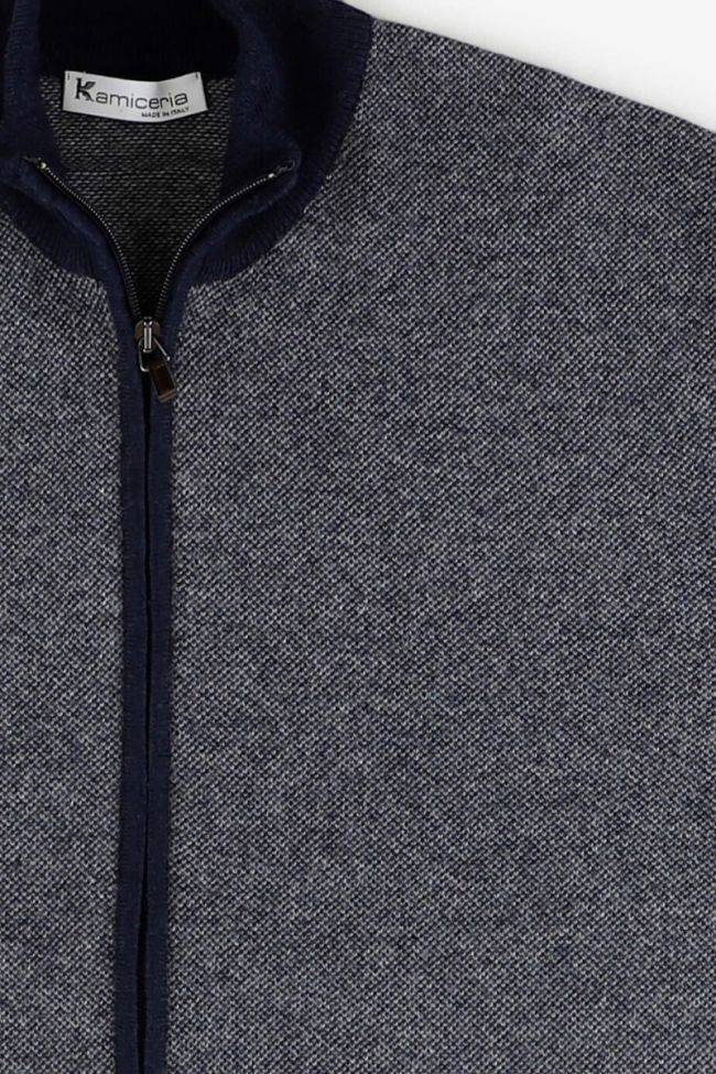 kamiceria Strickwaren Herren Kamiceria Reißverschluss Slim Halb Unifarben 40% wool 25% vi 25% pa 10% cashmere Black Friday