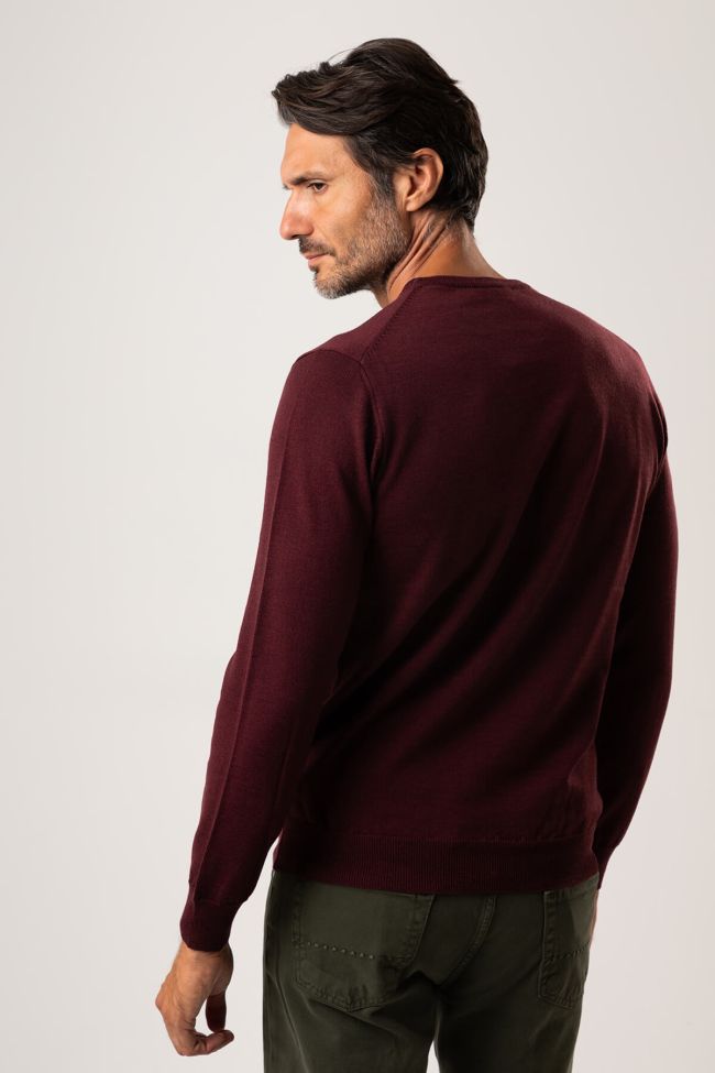 privati firenze Strickwaren Herren Privati Firenze Rundhalsausschnitt Slim Einfarbig 100% Merinowolle Lagerräumung