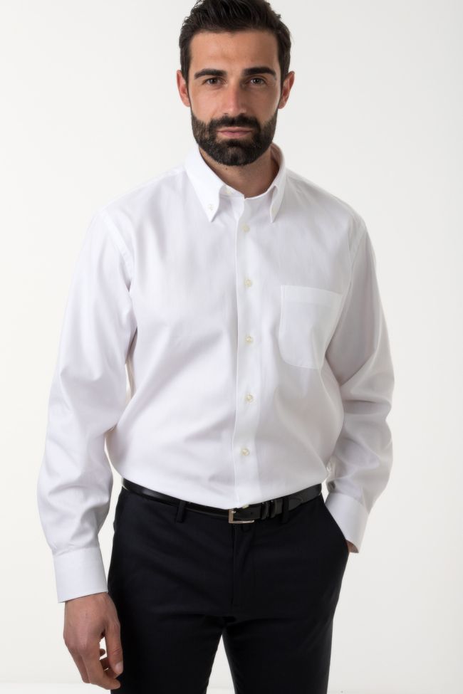 aplomb Hemd Herren Aplomb Classic Einfarbig 100% Baumwolle kragen Button-Down Lange Ärmel JETZT KAUFEN