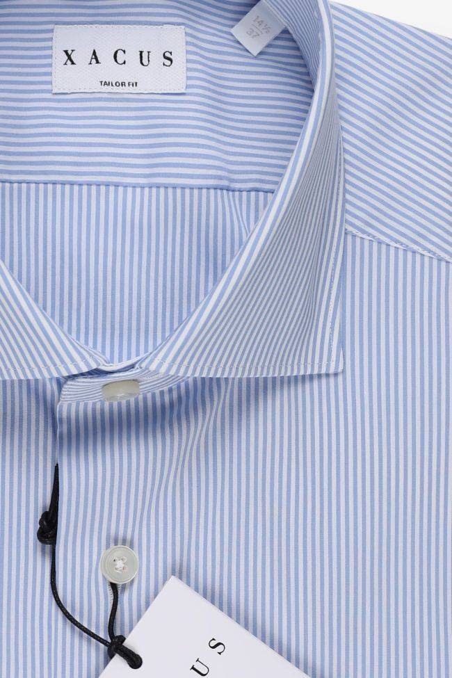 xacus Hemd Herren Xacus Regular Streifen 100% Baumwolle kragen Französisch Lange Ärmel Letzter Tag