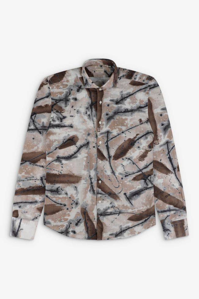 xacus Hemd Herren Xacus Regular Muster 100% Baumwolle gewaschen kragen Italienisch Lange Ärmel Zeitbegrenzte Promotion