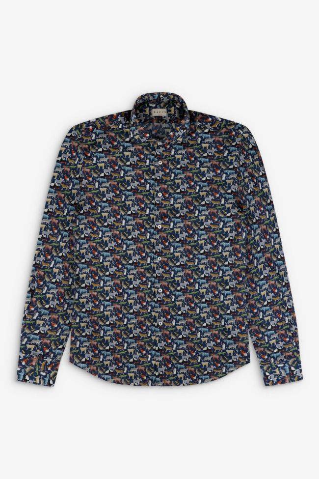 xacus Hemd Herren Xacus Regular Muster 100% Baumwolle gewaschen kragen Französisch Lange Ärmel Vierteljährliche Förderung